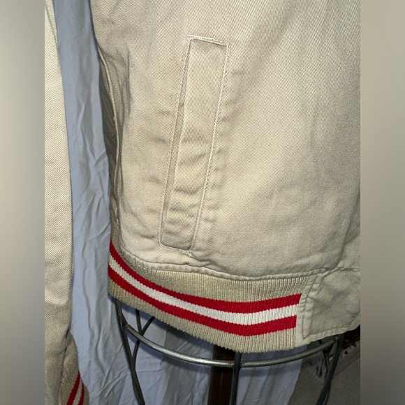 Tan Hurley Bomber Jacket XL - Picture 9 of 11